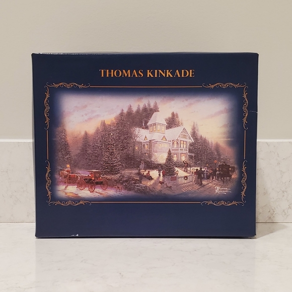 Thomas Kinkade "Light Up the Season" Luminary Glass Ornament Set - Picture 11 of 16